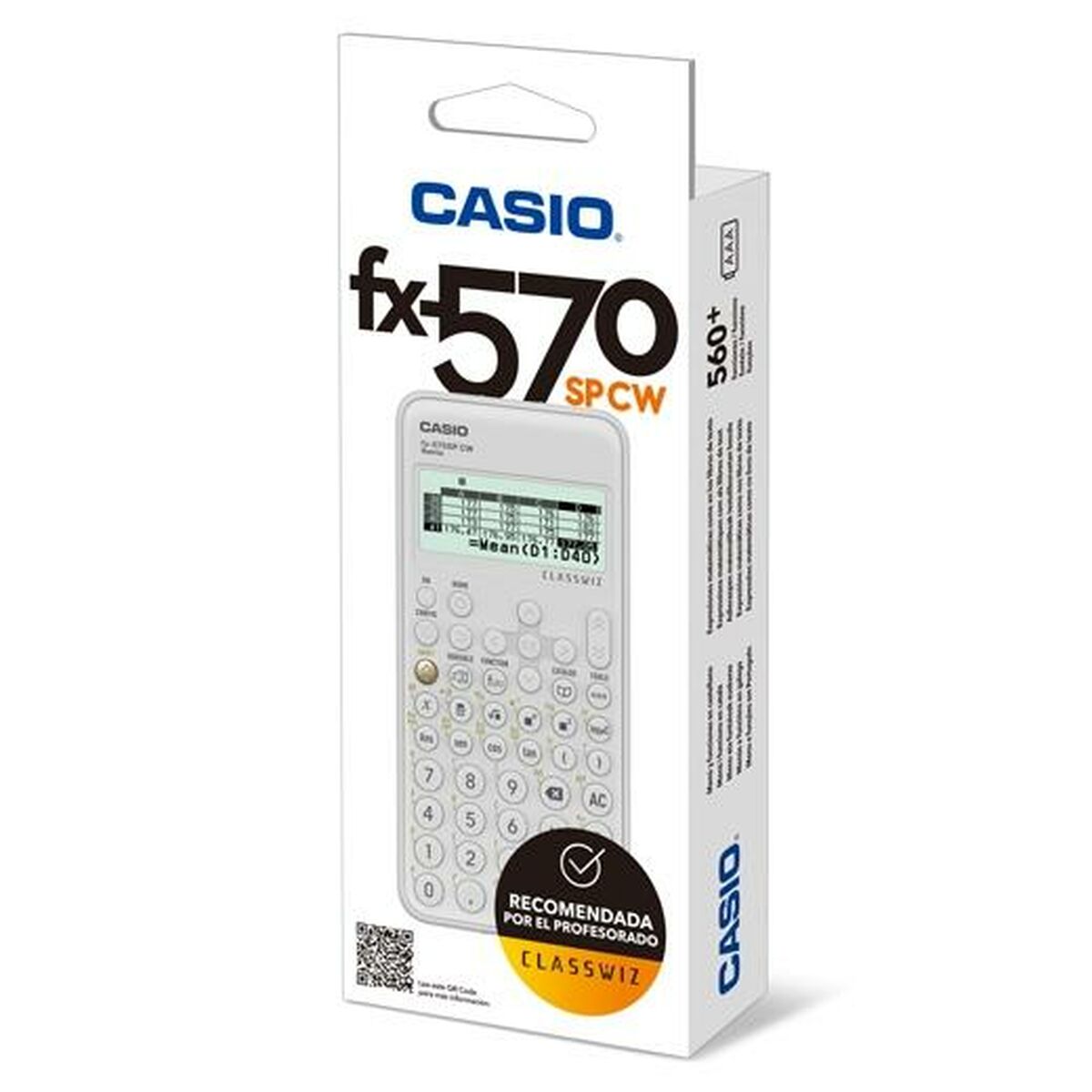 Calculadora Científica Casio FX-570SPCW Blanco